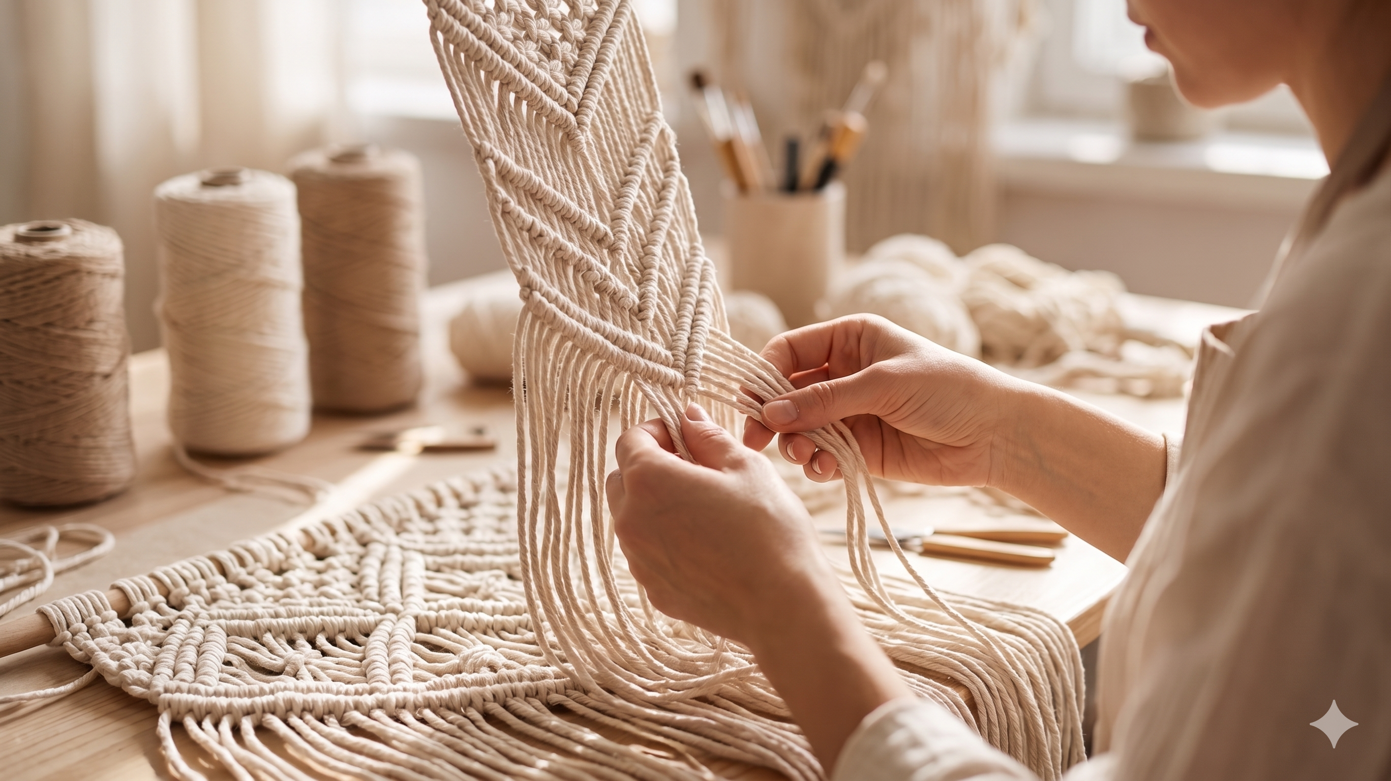 Artisan travaillant sur une pièce